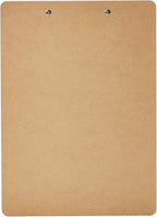 Amazon Basics Hardboard Office Clipboard,Letter Size, 9" x 12.5", 30-Pack, Brown