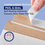 BOX USA StayFlat Envelope 13"L x 18"W 100-Pack for Keeping Photos, Documents & Artwork Protected During Mailing and Shipping
