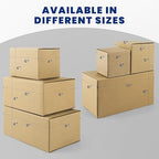 Golden State Art, 7x7x7 Inches Brown Shipping Boxes 28 Pack, Corrugated Cardboard Box for Small Business Mailing, Shipping, Packaging