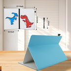 Portable White Board Small Dry Erase Board, 9" x 12" Double Sided Folding Whiteboards with 3 Pens, A4 Reusable Notebook with Storage Mesh Bag for Study, Meeting, Draft, Notes, Doodling