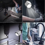 28LEDs Magnetic Light, 1320 Lumen 120v Flexible Gooseneck Work Light with Adjustable Magnetic Base for CNC MlilingDrill Press Sewing Machine Industrial Lighting, 12w