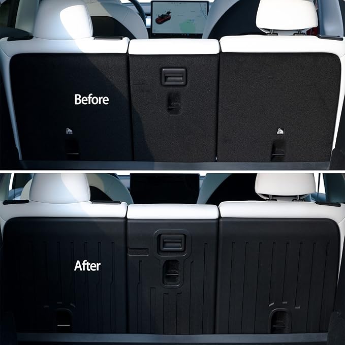 for Tesla Model Y Rear Seat Back Cover Seatback Liner Backrest Protector Accessories 5-Seater 2020 2021 2022 2023 2024