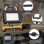 HYPERLITE LED Work Light 5000Lumen: 50W Waterproof Flood Light - Portable Work Light with 6.6FT Cord and Switch for Job Site Garage Workshop Car Repairing Indoor Outdoor Lighting