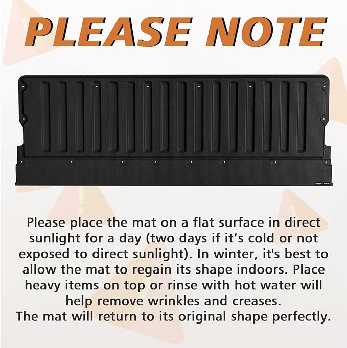 TripleAliners Tailgate Mat Compatible with Toyota Tacoma 2005-2023 Accessories Truck Tailgate Liner All-Weather Protector Cargo Cover Custom Fit for 2005-2023 Tacoma