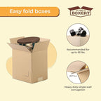 The Boxery 18 x 14 x 14 Inches Heavy Duty Grade ECT44, Brown/Kraft Corrugated Cardboard Shipping Boxes 25-Pack |Mailing, Packing, Moving & Storage for Business/Home-Recyclable - Made in the USA
