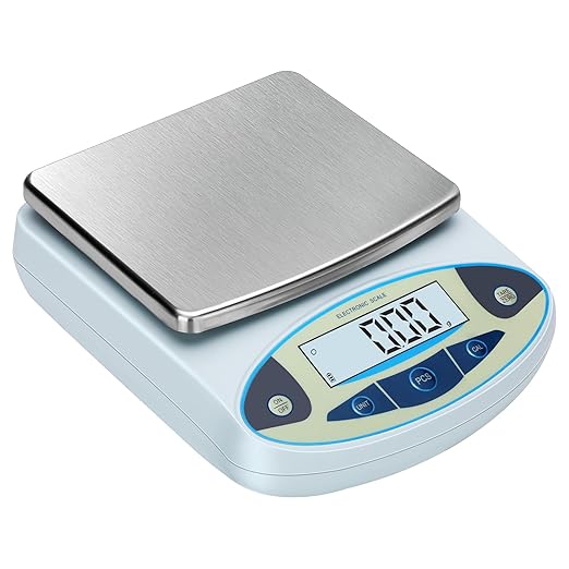 Lab Scale 6000gx0.01g,Analytical Balance 0.01g High Precision Electronic Digital Balance Scale, Scientific Scale Gram Scale Digital Balance for Kitchen Lab Weighing Jewelry Scale