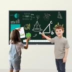 JAV Smart Board, 86'' 4K UHD Interactive Whiteboard, All in One Smartboard for Office, Digital Smart Whiteboard Built in Dual System and 13MP Camera for Classroom (Board Only)