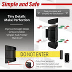 DuraSteel Wall Mount Retractable Belt Barrier - 6.5 Ft Yellow “Do Not Enter” Belt in Black Case - Guardian 2.0 Indoor & Outdoor Caution Tape for Crowd Control Queue Barrier, Line Divider, 10 Pcs