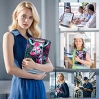 Clipboard with Storage Box & Pen Holder,Heavy Duty Clip Boards 8.5x11 for Nursing,High Capacity,School & Office Supplies,Giraffe Floral