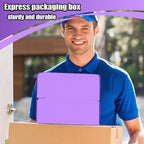 Small Shipping Boxes, 50 Pack Cardboard Box Corrugated Mailer Boxes Small Corrugated Boxes For Shipping Packaging Craft Gifts Giving Products, 6 x 4 x 1.6 Inches (Purple)