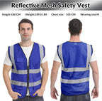 BeautyWill Custom Safety Vest Logo Class 2 High Visibility Reflevtive Vest Outdoor Protective Workwear