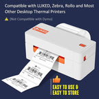 L LIKED 3" x 2" Direct Thermal Labels, Permanent Adhesive Barcode Shipping Stickers & Compatible with Rollo, Zebra and Other Desktop Printers (12 Rolls, 8400 Labels)