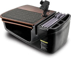AutoExec GripMaster Car Desk for Your Vehicle Workstation and Mobile Office, Mahogany with Phone Mount