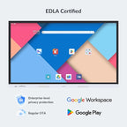 Smart Board, 55" Interactive Whiteboard with Google EDLA, Built-in Digital Whiteboard, Wireless Casting, Split-Screen & Unlimited Canvas for Business and Education (Wall Mount Included)