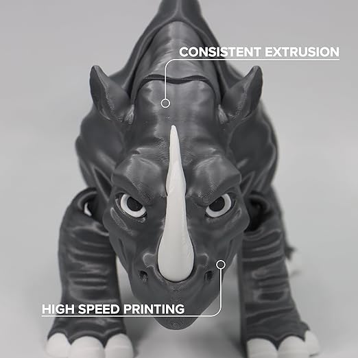 Polymaker PETG Dark Grey 3D Printer Filament 1.75mm 1kg, High Speed PETG up to 300mm/s, High Strength New Formula, Excellent Layer Adhesion, Warp Free, Compatible with Most 3D Printers