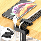 ELII 300PCS Cable Management Kit,4 Cable Sleeve 35 Cable Clips with 11Cord Holders,20 Roll Cable Organizer Straps and 200 Fastening Cable Ties,20 Cable Zip Tie Mounts for Computer TV Under Desk