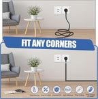 Floor Cable Cover, Low Profile Cable Hider for Wires, Self Adhesive Cord Hider for Wall, Cord Covers Wall Mounted Tv, for Offices, Gym, Exhibitions(Black, 10 Feet)