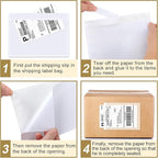 AZUREAL 100PCS Shipping Label Sleeves, 7.5" x 5.5" Packing Slip Pouches, Packing List Envelopes/Shipping Label Envelopes for Mailing, Packing List, Packaging, Protective Documents