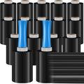Jutom 16 Pcs Stretch Wrap Roll Plastic Wrap for Moving with 2 Handles 5 x 1000 ft Packaging Shrink Film Self Adhering Shipping Supplies for Moving Furniture Pallet(Black, Blue)