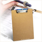 Officemate Wood Clipboard, Letter Size, Low Profile Clip with Pen Holder (83249)