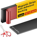 Adhesive Magnetic Strip for Knives Kitchen with Multipurpose Use as Knife Holder, Knife Rack, Knife Magnetic Strip, Knives Bar, Kitchen Utensil Holder, Tool Holder for Garage and Kitchen Organizer