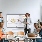 55 Inch 4K Smart Board - Google EDLA-Certified Interactive Whiteboard, Android 14 OS, 50-Point Touch, Wireless Casting - Digital Whiteboard for Classrooms & Hybrid Offices (Board Only)