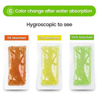 4Pcs 40 Gram Rechargeable Desiccant Packs, Indicating Silica Gel, Gun Safe Dehumidifier, New Style Desiccant Moisture Absorbing Bag