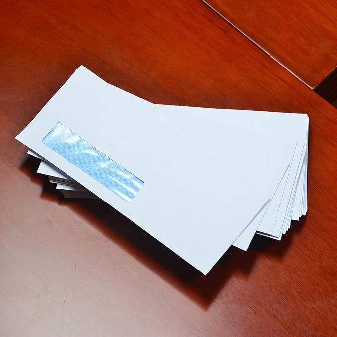 Quality Park, #10 Window Envelopes, Redi-Strip, White, 500 per box (69222), #10(4-1/8" x 9-1/2") (Pack of 4)