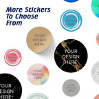100 Custom Vinyl Stickers - Upload Your own Image, Text, Design, Logo - Personalized Logo Labels for Handmade, Packaging, Bottle, Jars, Candle, Brand Stickers (Brown, 2x2)