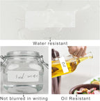 Removable Freezer Labels, Date Label 1x3 Inch Food Storage Stickers, Waterproof Oil Resistant Easy Clean Leaves no Residue 250 Total Per Roll