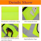 Personalized High Reflective Safety Vest Custom Hi Vis Safety Vest Men Women Construction Workwear Security Vest
