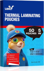 Uinkit Hot Thermal Laminating Pouches 5Mil Thick for Extra Protection 11.5x17.5 inches Laminating Sheets for Sealed 11x17inches Document and Photo 50 Pack A3 Menu Taloid Size