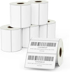 BETCKEY - 3" x 1.5" (76 mm x 38 mm) Barcode Shipping & Address Removable Film Label - Durable Waterproof - Compatible with Zebra & Rollo Label Printer [6 Rolls, 5700 Labels]