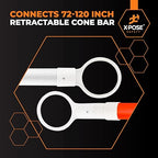 Xpose Safety Heavy-Duty White Plastic Connector Rings (6 Packs) | Universal Replacement End-Loops for Safety Cone Retractable Bar & Pole Barriers