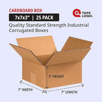 TAPE LOGIC 22x14x6 Flat Corrugated Boxes, Flat, 22L x 14W x 6H, Pack of 20 | Shipping, Packaging, Moving, Storage Box for Home or Business, Strong Wholesale Bulk Boxes