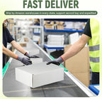 10"x8"x3" Shipping Boxes Set of 5, White Corrugated Cardboard Box Literature Mailer