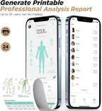 RunStar Scale for Body Weight and Fat Percentage, 8 Electrodes High Precision Digital Scale for BMI 28 Body Composition Measurement, Bathroom Smart Scales with Large Color Display FSA&HSA Eligible