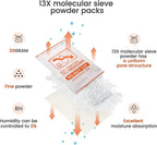 13X Molecular Sieve Powder Packs for 3D Printer Filament Storage, 3D Printer Filament Dryer (20g/30pcs)