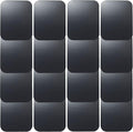 Replacement Metal Plates Set 16 Pack for Magnetic Car Mount. Kit of 16 Magnets for Back of Phone Case. Black Rectangular Iron Stickers Without Holes Discs. 3M Adhesive Backing Steel Sheets.