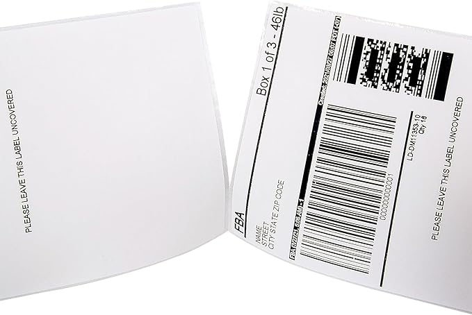 L LIKED 4 x 6 Thermal Labels Fanfold,5000 White Shipping Mailing Labels with Perforated and Strong Adhesive,Compatible with Zebra & Rollo Printer,Commercial Grade
