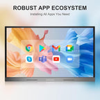 Interactive Whiteboard, 55'' 4K UHD Smart Whiteboard, Interactive Touch Screen Smartboard, Smart Board for Classroom and Business (Wall Mount Included)