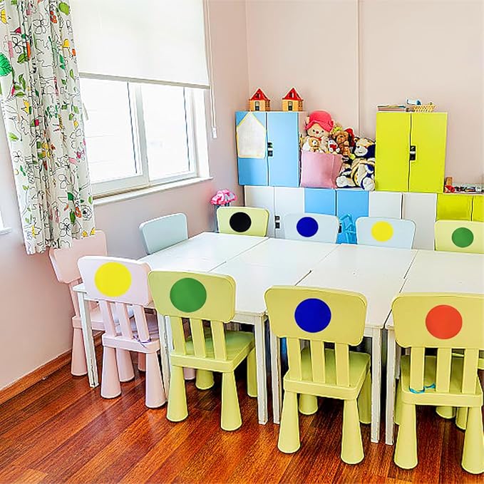 5inch Colored Moving Large Round Labels-20PCS Circle Labels Dots Stickers,Organizational Storage Markers for Moving,Nursery School,Office,Garage & Yard Sale 5 Colors (20pcs-5 Colors-5inch)
