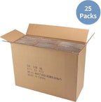 Hoikwo 11x6x6 Shipping Boxes Set of 25, White Corrugated Cardboard Box for Small Business for Packaging Mailing