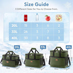 Lifewit Cooler Bag 30/50/60 Cans Collapsible and Insulated Large Lunch Bag Leakproof Soft Cooler Portable Tote for Camping/BBQ/Family Outdoor Activities