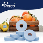 Perco Blue Pricing Labels for Monarch 1136 Price Gun - Case of 8 Sleeves, 64 Rolls Value Pack - 112,000 Price Marking Labels - with Ink Rolls Included