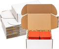 Shipping Boxes 9x6x4 inches 25 Pack White Corrugated Cardboard Mailing Box for Small Business - Literature Mailer Mail Packaging Supplies