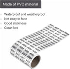 MECCANIXITY 4001 to 5000 Consecutive Number Stickers Inventory Label Black Numbers for Office Warehouse Numbering Classification