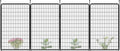 FXW Garden Fence Outdoor for The Yard – 50in(H) x 10.4ft(L) Heavy Duty Metal Animal Barrier for Dog and Rabbit, Decorative Dog Fence, 4 Panels, Black