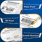 L LIKED 3300 PCS 4"x6" Direct Thermal Shipping Labels (220 Labels/Roll, 15 Rolls), Perforated White & Strong Adhesive, Compatible with DYMO 4XL 1744907, Zebra, Rollo