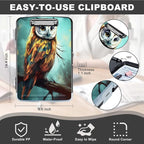 Heavy Duty Plastic Clipboard with Low Profile Clip - Storage Clipboard with Pen Holder - Teacher Must Haves, Office Supplies
